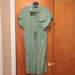 Vero Moda Sage Green Midi Dress